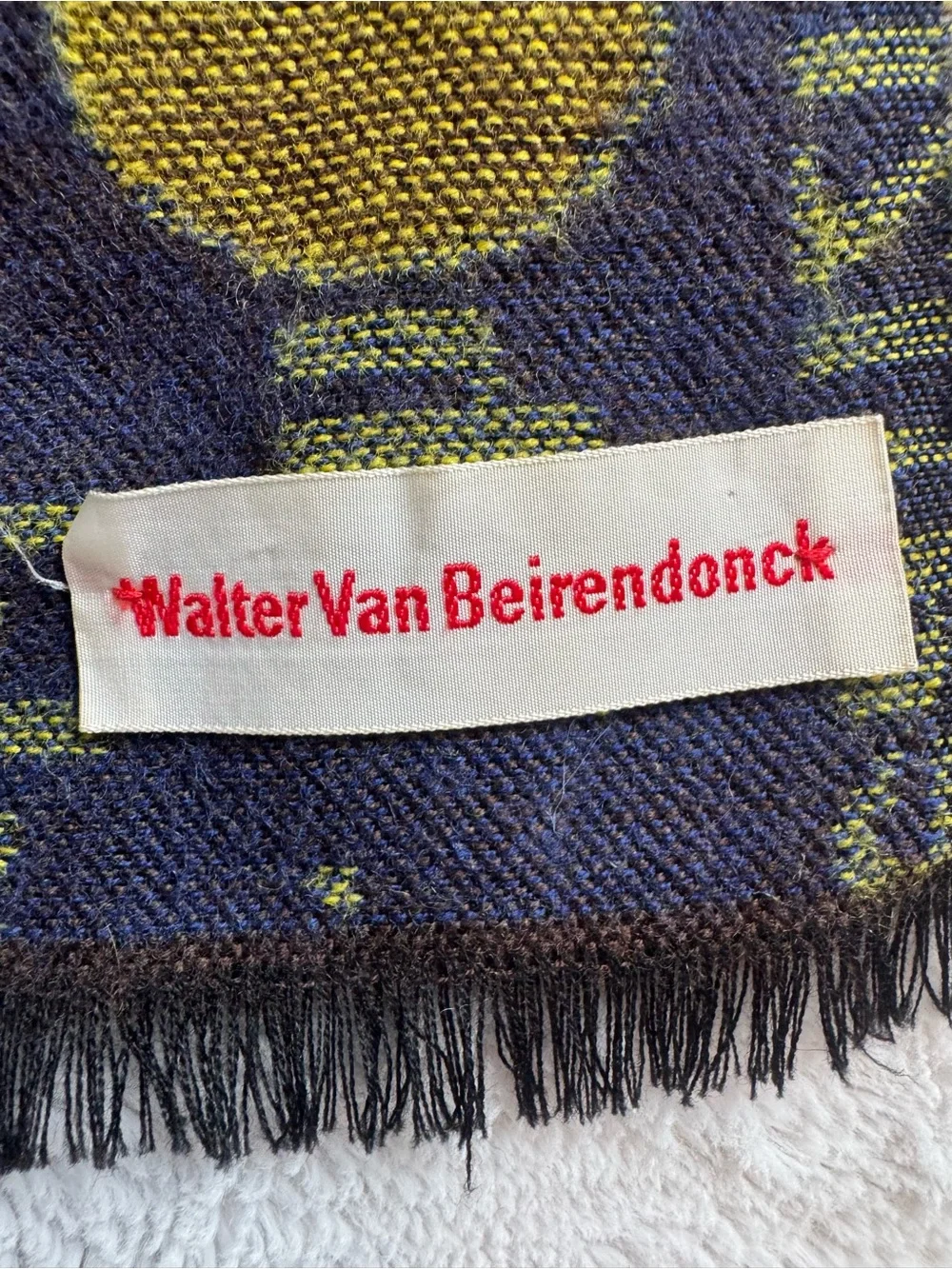 Walter Van Beirendonck Monkey King Journey To The West Woven Scarf Rare 66”
